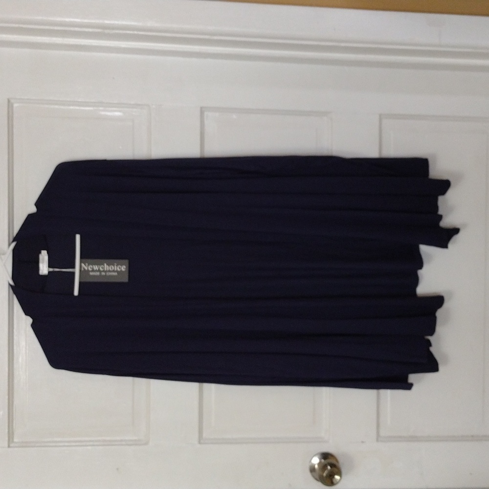 Newchoice Cardigan Long Sleeve 3XL Navy Blue